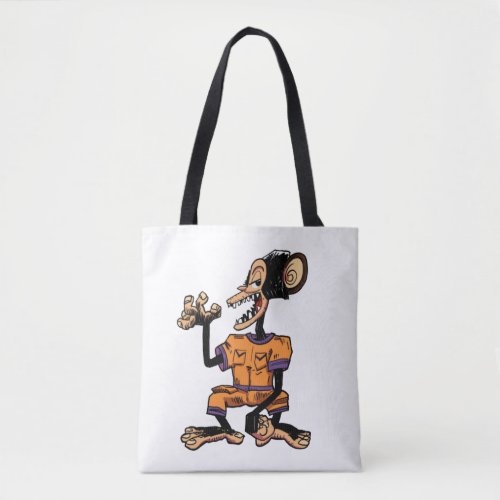 Cool Orange Cartoon Happy Monkey Tote Bag