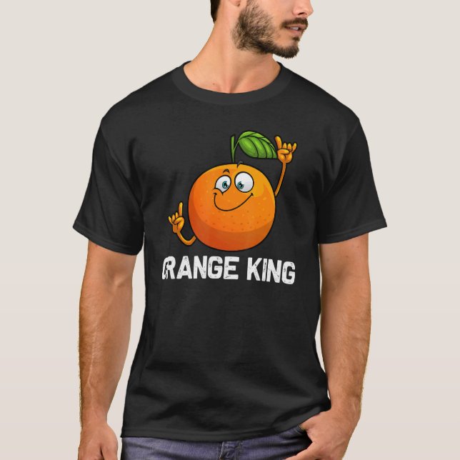 Cool Orange For Men Dad Tropical Fruit Citrus Danc T-Shirt (Front)