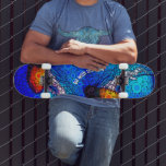 Cool Orange Jellyfish Blue Ocean, Go with the Flow Skateboard<br><div class="desc">“Go with the flow.” Take a lesson from these orange yellow jellyfish floating along in the turquoise blue ocean and let life take its course whenever you surf the pavement on this stunningly chic, cool, vibrantly-colored photo illustration skateboard. Makes a great gift for someone special (or yourself)! You can easily...</div>