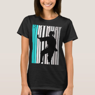 Cool Orange Retro Girls Karate Birthday Keep Train T-Shirt