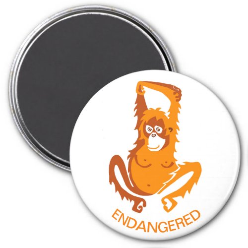 Cool ORANGUTAN _ Primate _ Ape _ Wildlife _Magnet Magnet