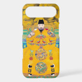 Cool oriental classic chinese woodcut emperor art Case-Mate iPhone case (Back)