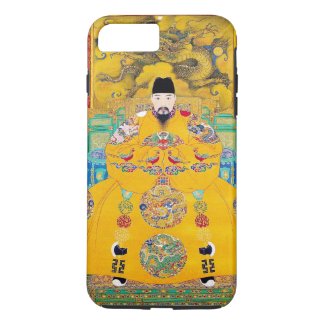 Cool oriental classic chinese woodcut emperor art Case-Mate iPhone case