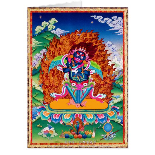 Cool oriental Dorje Phurba tibetan thangka (Front)