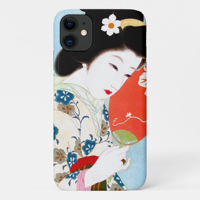 Cool oriental japanese classic geisha lady art Case-Mate iPhone case (Back)