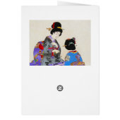 Cool oriental japanese classic two geisha art ukio (Back)