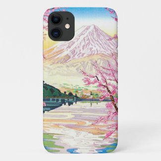 Cool oriental japanese Fuji spring cherry tree art Case-Mate iPhone Case