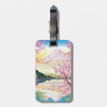 Cool Oriental Japanese Fuji Spring Cherry Tree Art Luggage Tag at Zazzle