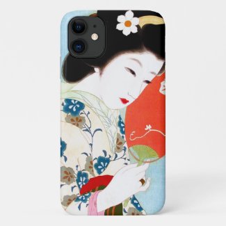 Cool oriental japanese geisha lady maiko fan art Case-Mate iPhone case