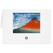 Cool oriental japanese Hokusai Fuji View landscape (Back Horizontal)
