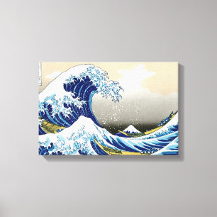 Cool oriental japanese Hokusai Fuji View landscape Canvas Print