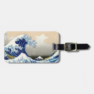 Cool oriental japanese Hokusai Fuji View landscape Luggage Tag