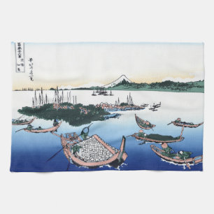 Cool oriental japanese Hokusai Fuji View landscape Towel
