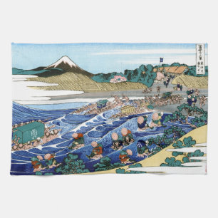 Cool oriental japanese Hokusai Fuji View landscape Towel