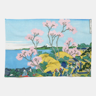 Cool oriental japanese Hokusai Fuji View landscape Towel