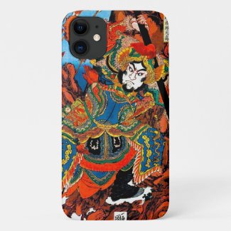 Cool oriental japanese legendary hero Samurai art Case-Mate iPhone Case