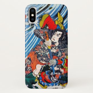 Cool oriental japanese Legendary Hero Samurai iPhone X Case