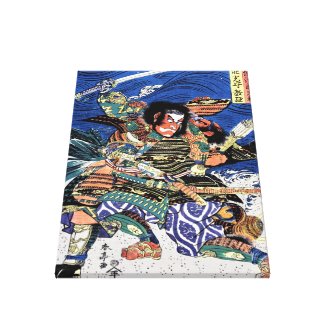 Cool oriental japanese legendary warrior samurai canvas print