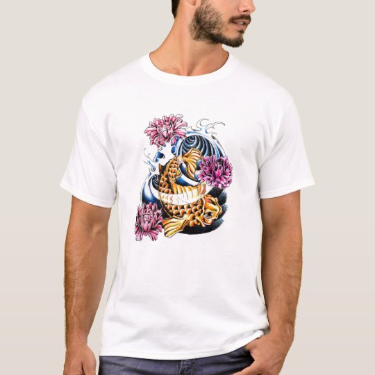 Cool Oriental Japanese Lucky Koi Carp tattoo T-Shirt