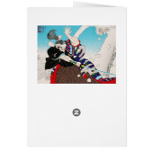 Cool oriental japanese samurai warrior art (Back)