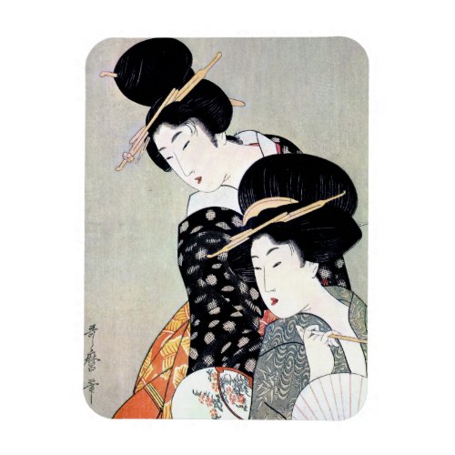 Cool Oriental Japanese Traditional Geisha art Magnet