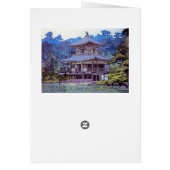 Cool oriental japanese watercolour temple painting (Back)