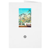 Cool oriental japanese winter castle sceneart (Back)