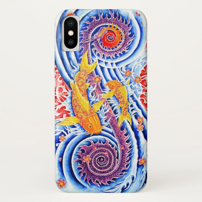 Cool Oriental Koi Fish Gold Yin Yang Tattoo Art Case Mate Iphone Case Zazzle Com