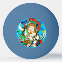 Cool oriental mandala White Jambhala vibrant god