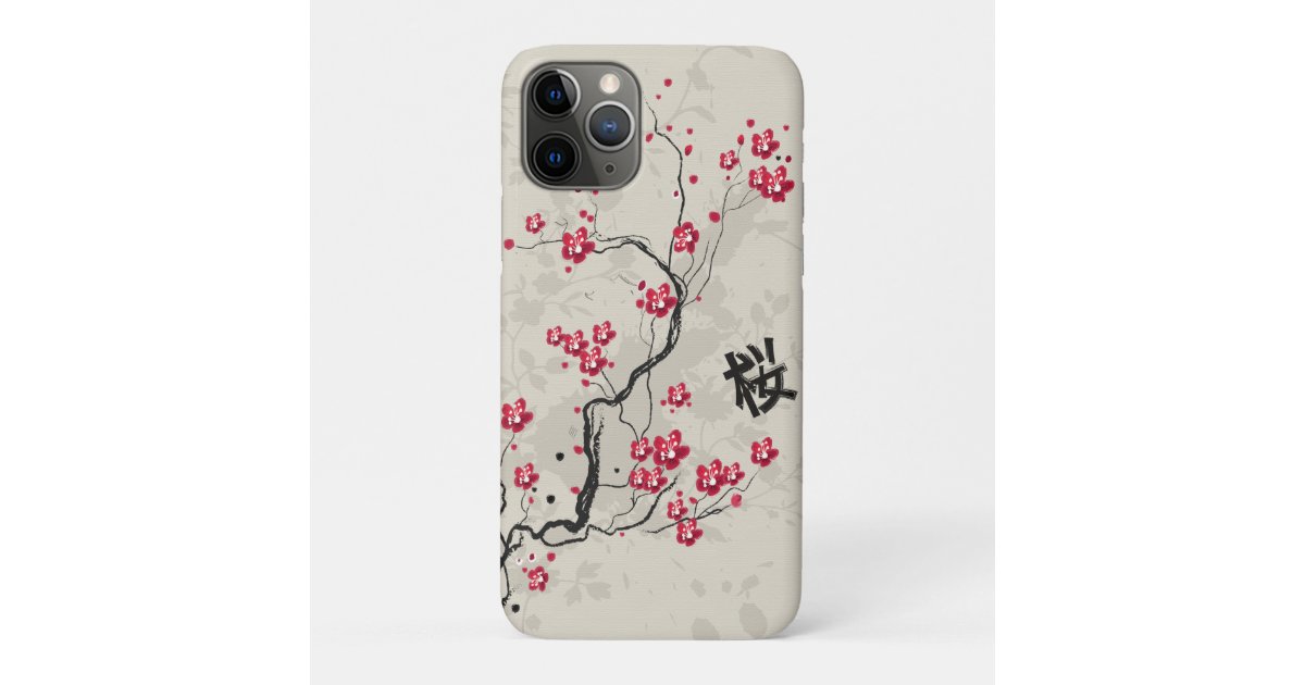 Cool Oriental Style Sakura Cherry Blossom Art Case Mate Iphone