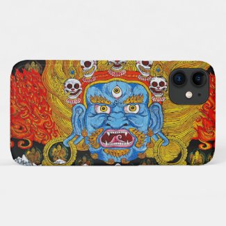 Cool oriental tibetan thangka demon tattoo art Case-Mate iPhone case