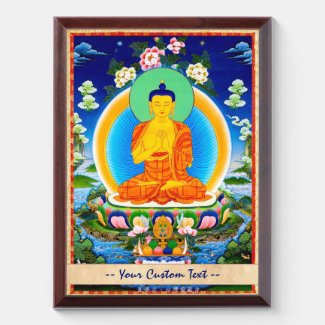 Cool oriental tibetan thangka god tattoo art award plaque