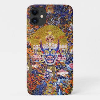 Cool oriental tibetan thangka god tattoo vibrant Case-Mate iPhone case