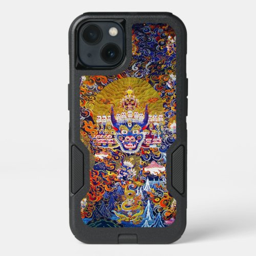 Cool oriental tibetan thangka god tattoo vibrant iPhone 13 case
