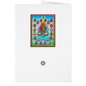 Cool oriental tibetan thangka Green Tara  tattoo (Back)