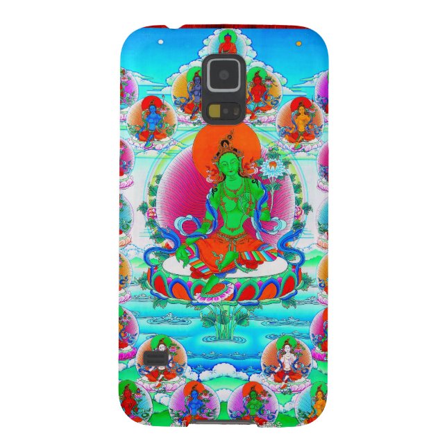 Cool oriental tibetan thangka Green Tara  tattoo Case-Mate Samsung Galaxy Case (Back)
