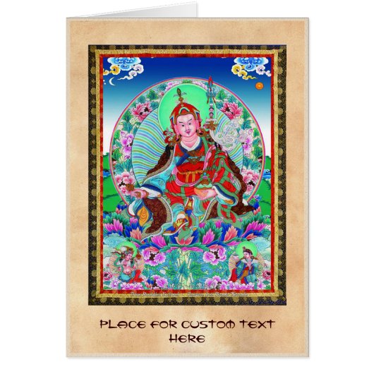 Cool oriental tibetan thangka Padmasambhava (Front)