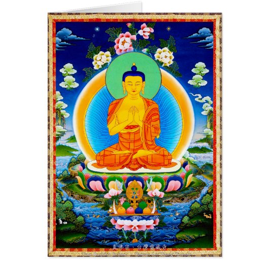 Cool oriental tibetan thangka Prabhutaratna Buddha (Front)