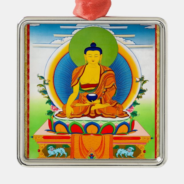 Cool oriental tibetan thangka tattoo Aksobhya Metal Ornament (Front)