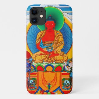 Cool oriental tibetan thangka Three Major Saints Case-Mate iPhone Case