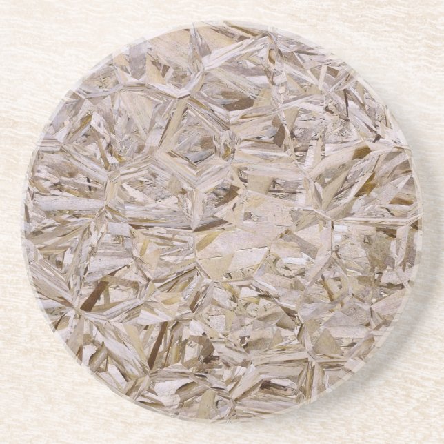 Cool OSB Construction Plywood Texture Print Drink Coaster (Front)