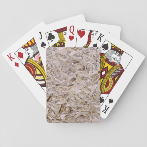 Cool OSB Construction Plywood Texture Print Playing Cards