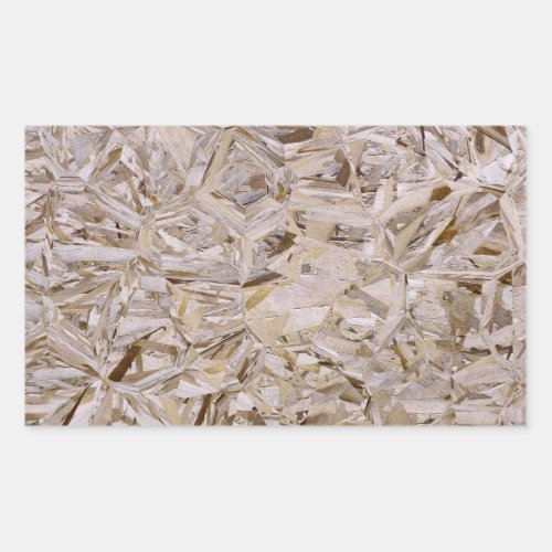 Cool OSB Construction Plywood Texture Print Rectangular Sticker