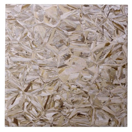 Cool OSB Construction Plywood Texture Print Tile