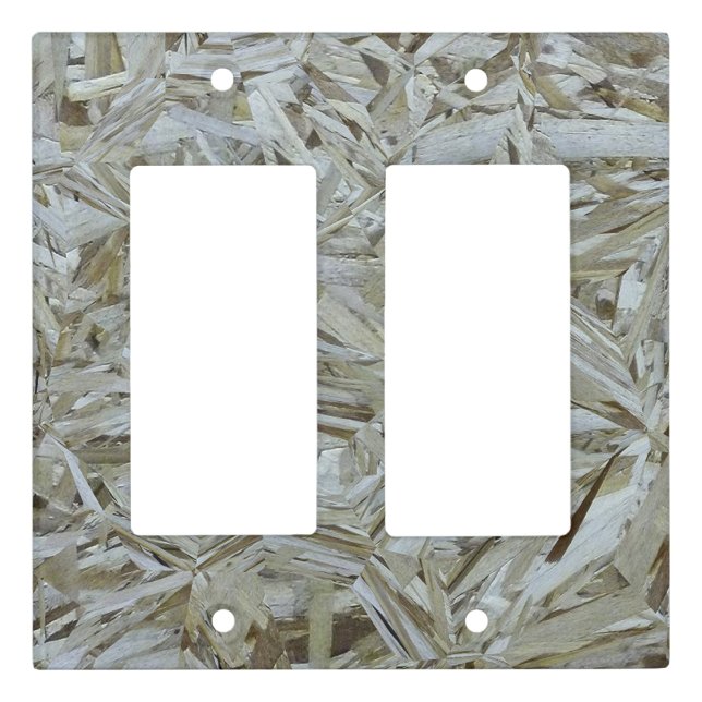 Cool OSB Plywood Light Switch Cover (Front)