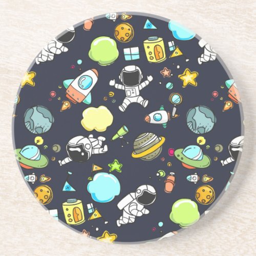 Cool Outer Space Theme _ Astronauts  Rocket Ships Coaster