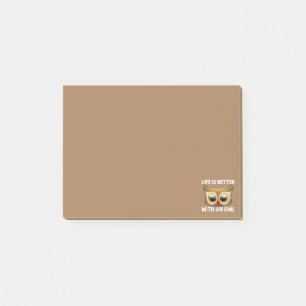 Cool Owl Art For Men Women Nocturnal Bird Animal Post-it Notes