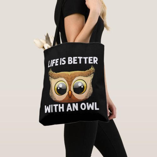 Cool Owl Art For Men Women Nocturnal Bird Animal  Tote Bag