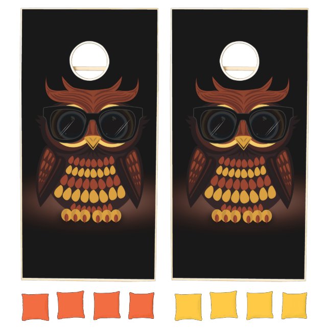 Cool Owl Cornhole Set (Set)