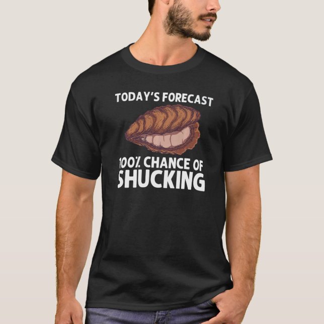 Cool Oyster For Men Women Oyster Shucker Clam Shel T-Shirt (Front)